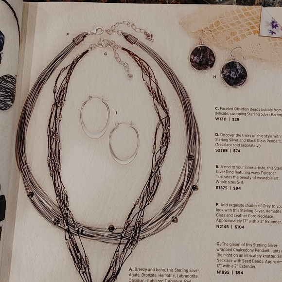 SILPADA leather necklace with real silver and hematite - Picture 7 of 7